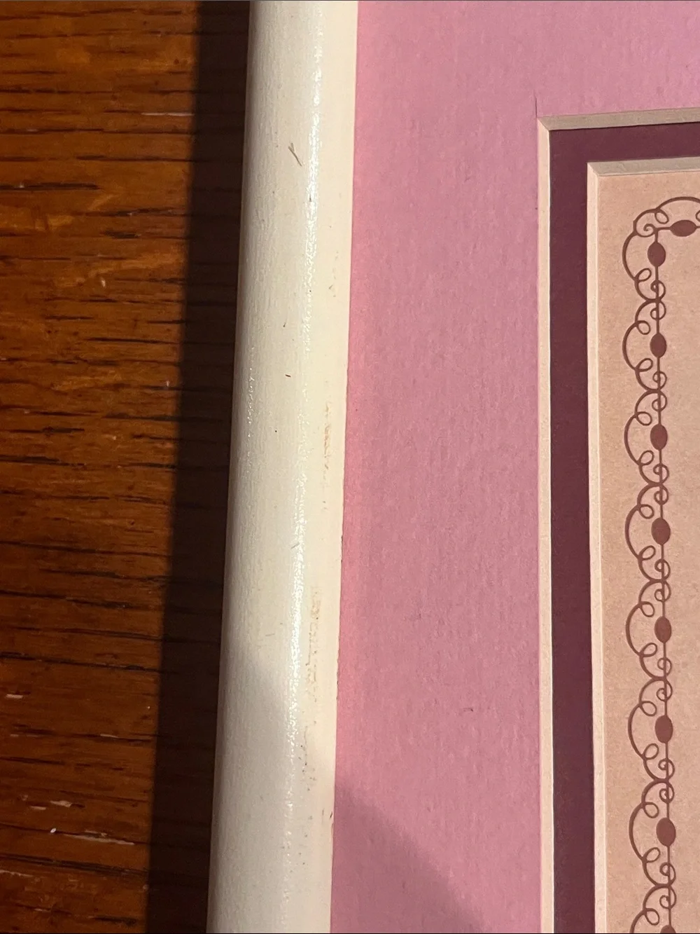 Framed Pink Name Poem with the name Anne- Wall Accent